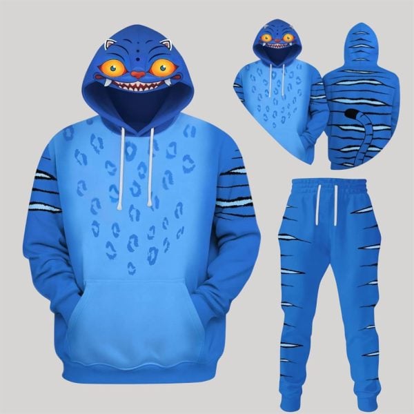 2025 Halloween Derpy Tiger Costume Hoodie 2