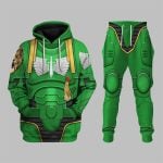 2025 Halloween Warhammer Dark Angels Green Costume Cosplay Hoodie