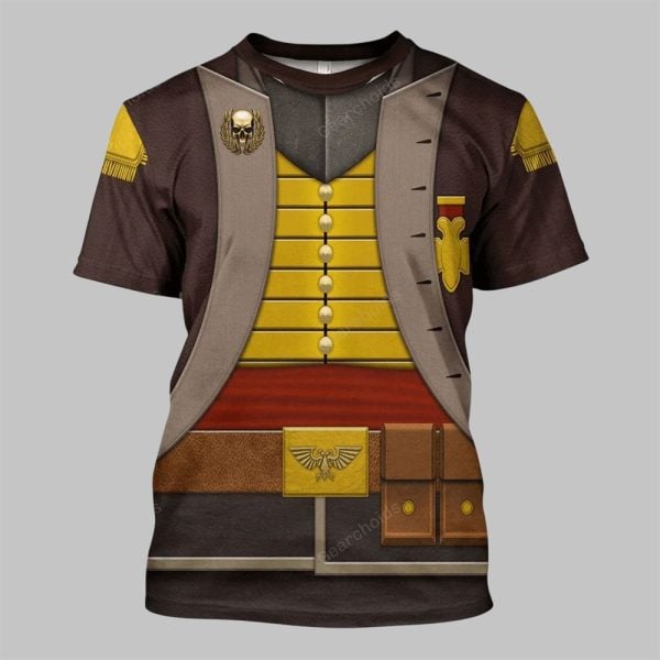 2025 Halloween Warhammer Death Korps of Krieg Commissar Costume Cosplay Shirt 1