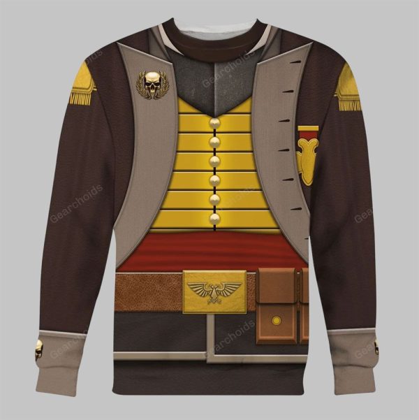 2025 Halloween Warhammer Death Korps of Krieg Commissar Costume Cosplay Shirt 4