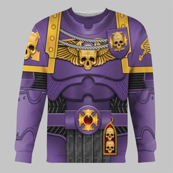 2025 Halloween Warhammer Emperors Children Captain Costume Cosplay Shirt 3