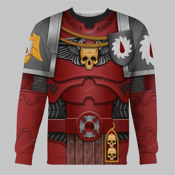 2025 Halloween Warhammer Flesh Tears Captain Costume Cosplay Shirt 3