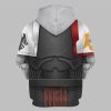2025 Halloween Warhammer Raven Guard Captain Costume Cosplay Hoodie 2