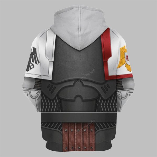 2025 Halloween Warhammer Raven Guard Captain Costume Cosplay Hoodie 2