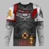 2025 Halloween Warhammer Raven Guard Captain Costume Cosplay Hoodie 4