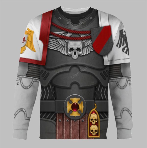 2025 Halloween Warhammer Raven Guard Captain Costume Cosplay Hoodie 4