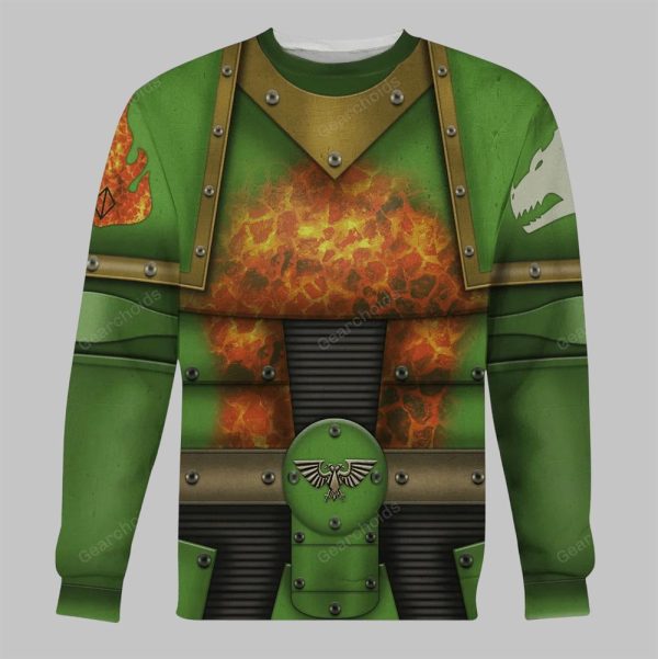 2025 Halloween Warhammer Salamanders Legions Costume Cosplay Hoodie 3