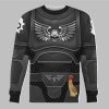 2025 Halloween Warhammer Space Marines Iron Hands Costume Cosplay Hoodie 4