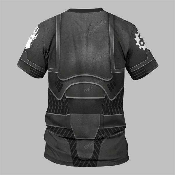 2025 Halloween Warhammer Space Marines Iron Hands Costume Cosplay Hoodie 5