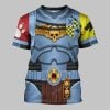 2025 Halloween Warhammer Space Wolves Captain Costume Cosplay Shirt 1