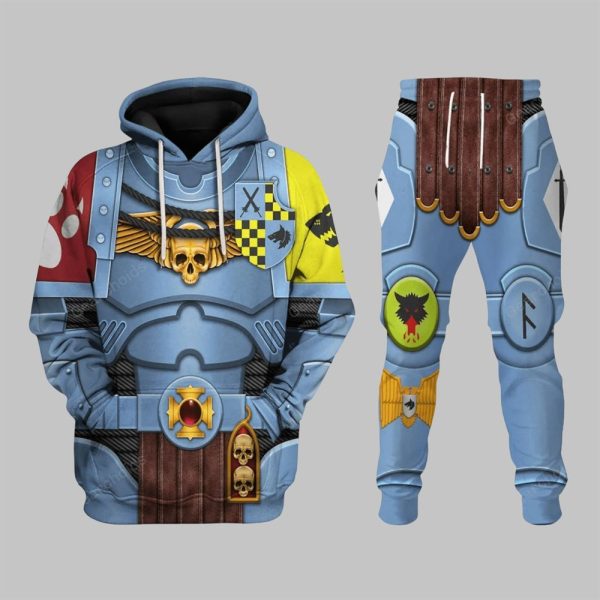 2025 Halloween Warhammer Space Wolves Captain Costume Cosplay Shirt 2