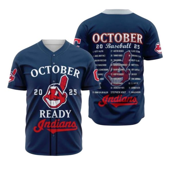 2025 Indians October Baseball Jersey 1 2