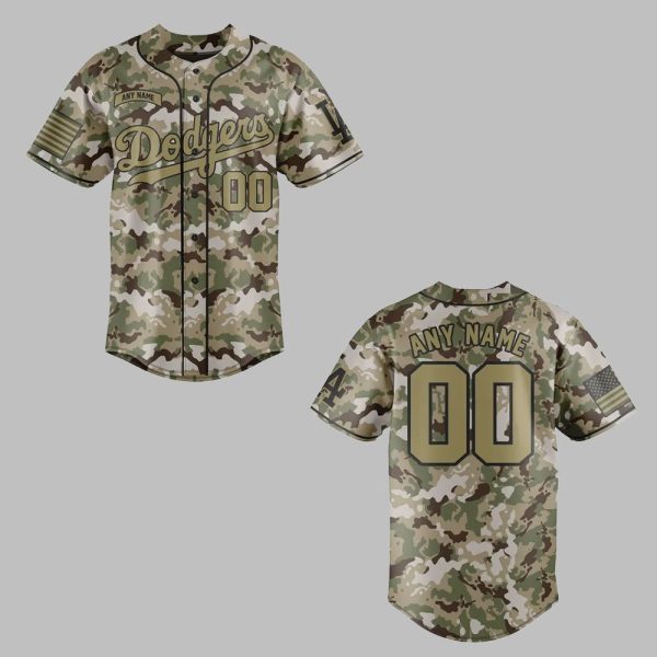 2025 LA Dodgers Salute to Service Jersey 0