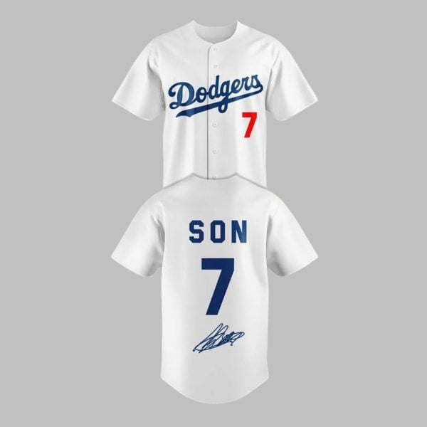2025 LA Dodgers Son Heung min Jersey 1