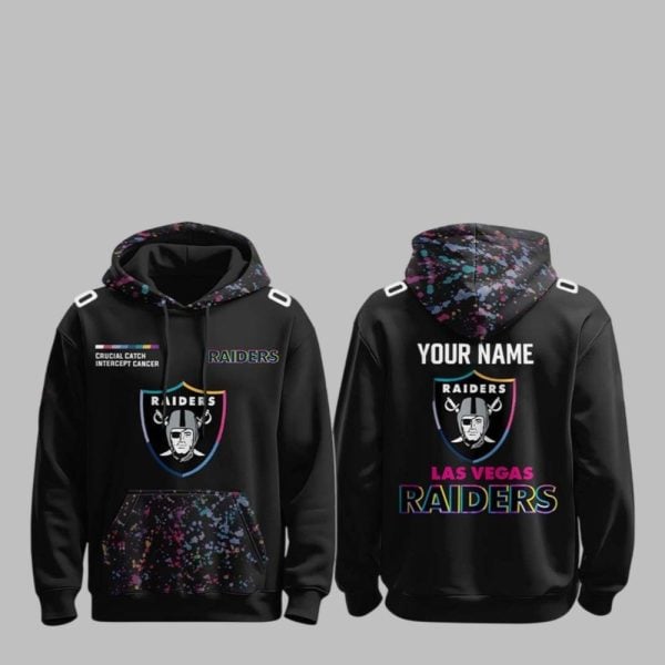 2025 LA Raiders Crucial Catch Intercept Cancer Hoodie 1 1