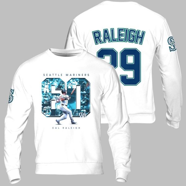 2025 Mariners Cal Raleigh 60 Home Runs Shirt 2