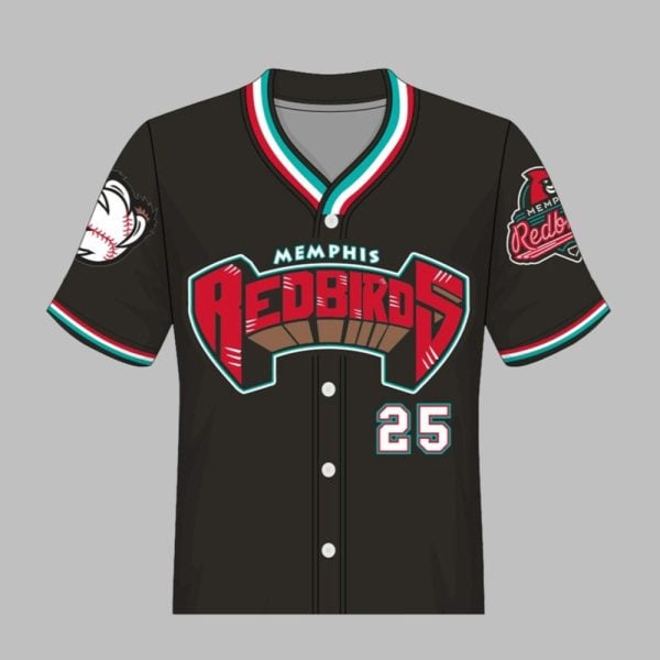 2025 Memphis Redbirds Grizzlies Day Jersey Giveaway 1 1