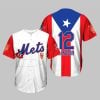 2025 Mets Lindor Puerto Rican Heritage Baseball Jersey 1