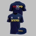 2025 NY Yankees NYPD FDPD Never Forgot 9 11 2001 Shirt