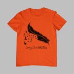 2025 Orange Day Every Child Matters Feather Flying Birds Shirt