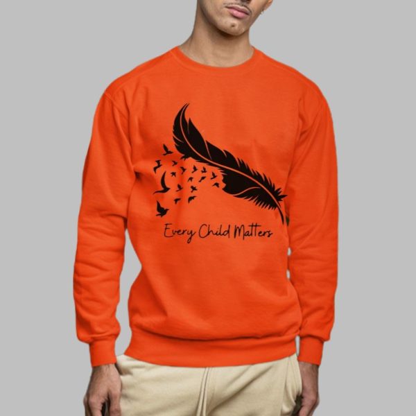 2025 Orange Day Every Child Matters Feather Flying Birds Shirt 0 2 c