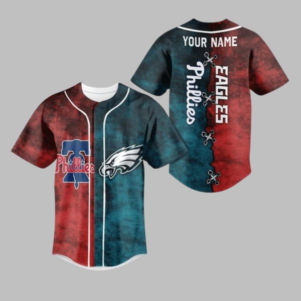 2025 Philadelphia Eagles and Phillies Jersey 1 1