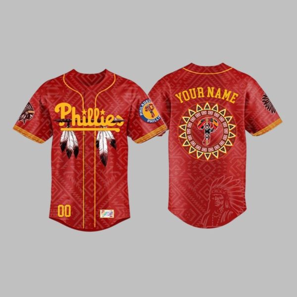 2025 Phillies Indigenous Native American Heritage Night Jersey 1 1