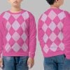 2025 Pink Argyle Costume Demon Sweater 1