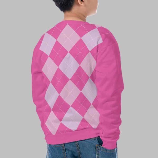2025 Pink Argyle Costume Demon Sweater 2