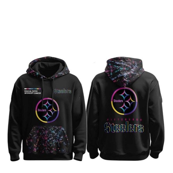 2025 Pittsburgh Steelers Crucial Catch Intercept Cancer Hoodie 1 2