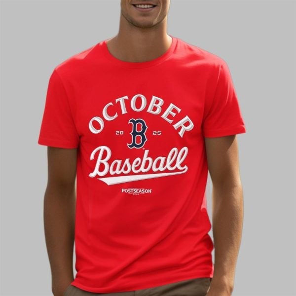 2025 Red Sox October Baseball Shirt 5 3