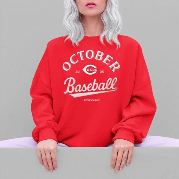 2025 Reds October Baseball Postseason Shirt 5 4 1