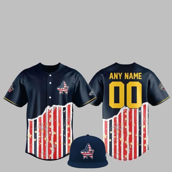 2025 Rocket City Trash Pandas Patriotic Night Jersey 1