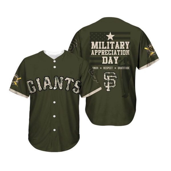 2025 SF Giants National Military Appreciation Day Jersey 1 2