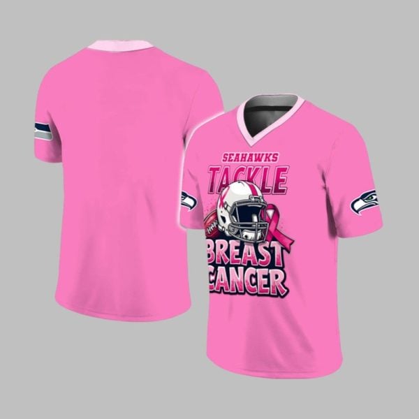 2025 Seahawks Tackle Breast Cancer Jersey 1 1