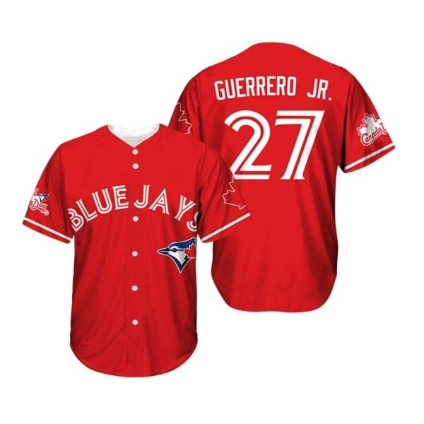 2025 Toronto Blue Jays Canada Day Baseball Jersey 1 2