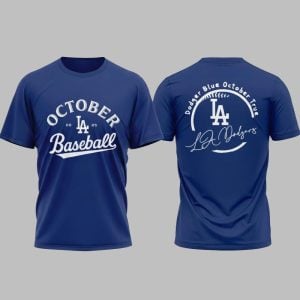 LA Dodgers October Baseball 2025 Dodger Blue October True Shirt 1