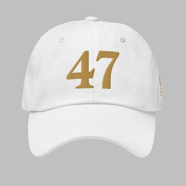 47 Charlie Kirk Trump Patroit Gold Hat 1