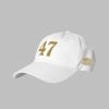 47 Charlie Kirk Trump Patroit Gold Hat 2