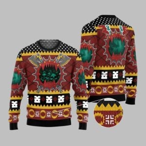 2025 Christmas Warhammer Chaos Space Marine World Eaters Iconic Ugly Sweater 1 1