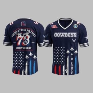 Dallas Cowboys US Air Force Birthday 2025 Jersey 1 1