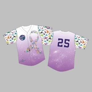 Fredericksburg Nationals Cancer Awareness Night Jersey 2025 Giveaway 1 1