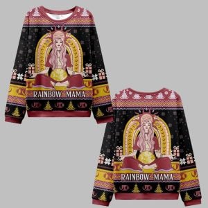 2025 Christmas Rainbow Mama Ugly Christmas Sweater 0