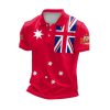 AU Flag Printed Casual Polo Shirt 1 2