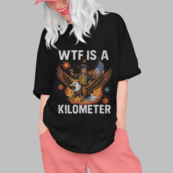 Adrianne Curry WTF Is A Kilometer Eagles Shirt