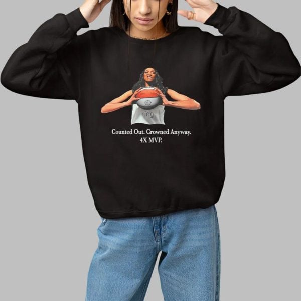Aja Wilson Counted Out Crowned Anyway 4X Mvp Shirt 1 1