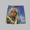 Albert Einstein Chilling On The Beach Hawaiian Short 1 1