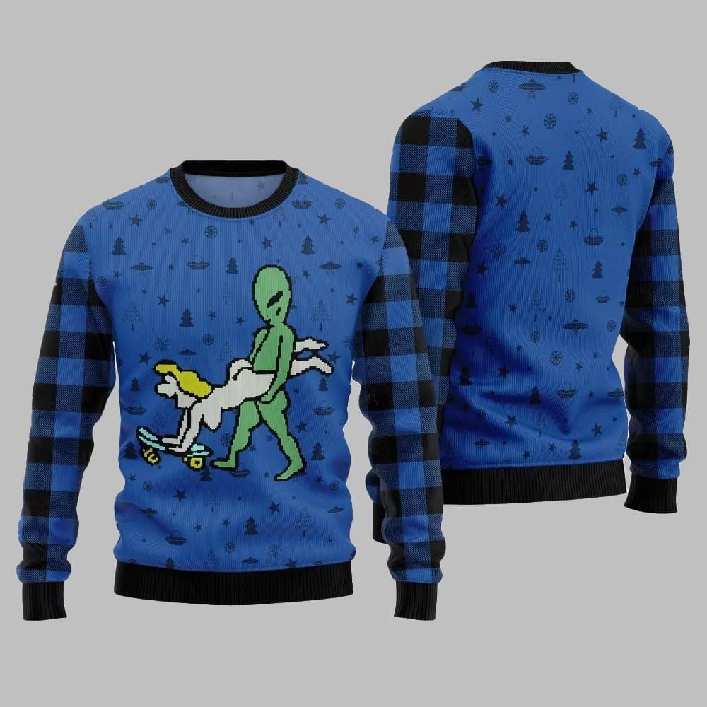 Alien Ugly Sweater 2025 Christmas Alien Ugly Sweater 2025 Christmas
