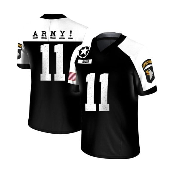 Army Black Knights 2025 Screaming Eagles Vapor Jersey 1 2