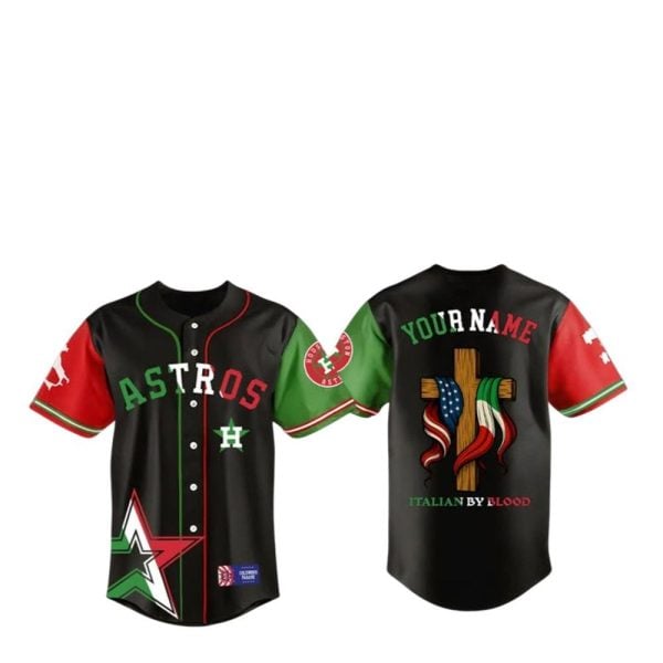 Astros Italian Heritage Night Italian By Blood Jersey 1 2